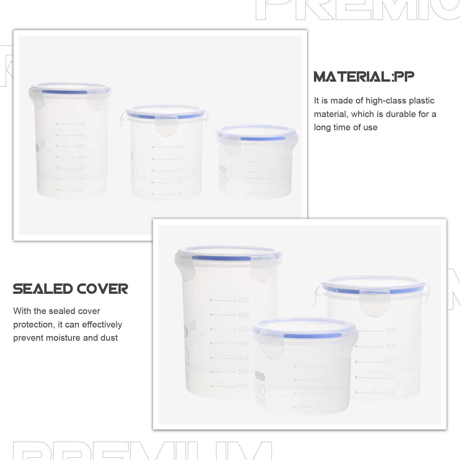 Airtight Food Storage Jars 6 P - огляд і ціна Food Storage Containers