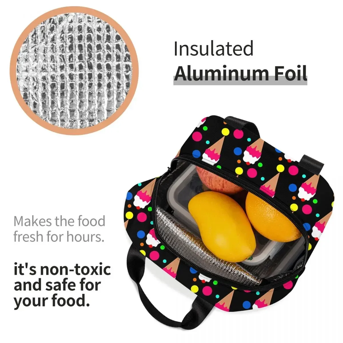 Colorful Portable Lunch Bag Ic - огляд і ціна Food Storage Bag
