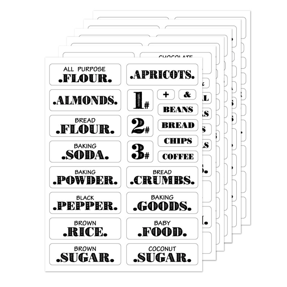 132pcs Kitchen Food Stickers W - огляд і ціна Food Storage Labels